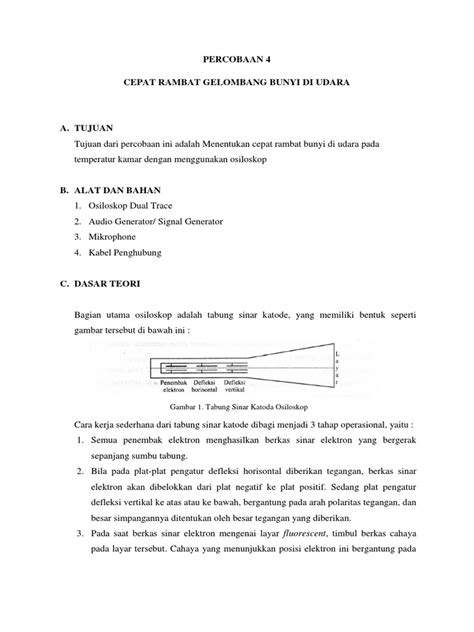 Menghitung Cepat Rambat Gelombang Bunyi Di Udara