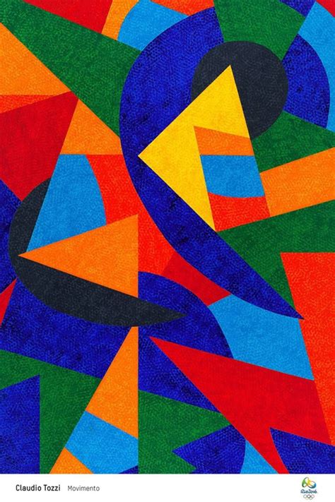Pôsteres Dos Jogos Olímpicos Geometric Art Modern Art Abstract Art