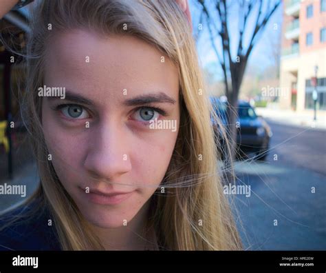 Staring Female Hi Res Stock Photography And Images Alamy