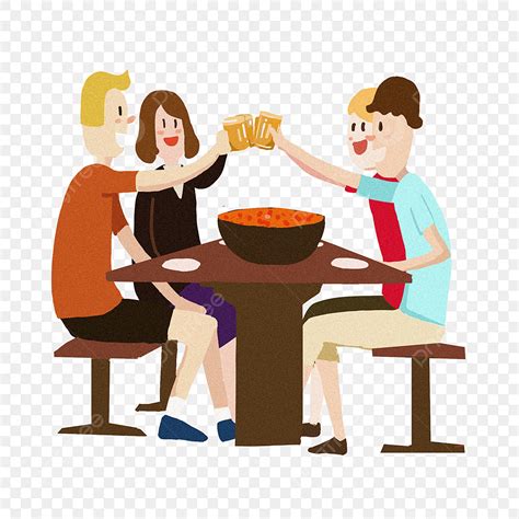 Dinner Party People Clip Art