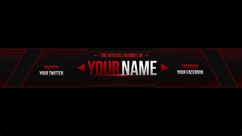 Youtube Cool Banners C Punkt With Regard To Gimp Youtube Banner Template