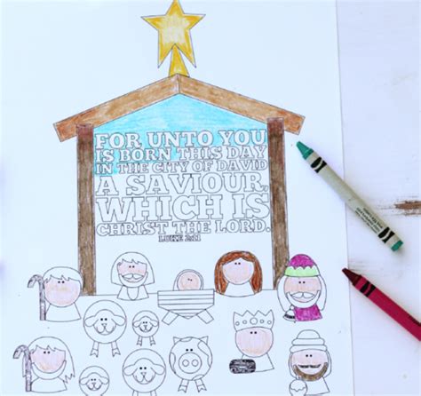 Free Printable Children's Coloring Pages for Christmas {Nativity Scense, Grinch, Peanuts and ...