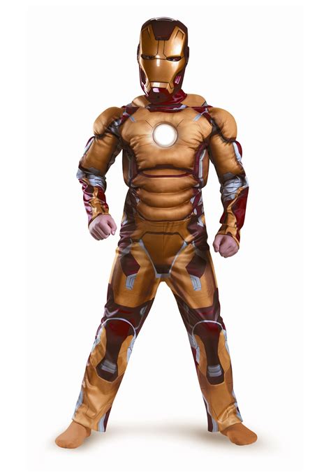 Kids Iron Man Mark 42 Muscle Light Up Costume Halloween Costume Ideas