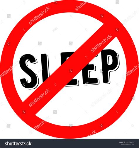 Dont Sleep No Time Sleep Stock Vector Royalty Free 1479548789