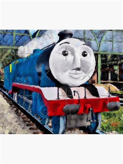 Thomas And Friends Gordon Poster For Sale By Artbyjames Redbubble