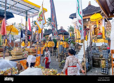 Traditional Balinese Ceremonies Ubud Bali Indonesia Stock Photo Alamy