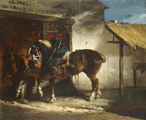 The Village Forge Painting By Theodore Gericault Fine Art America