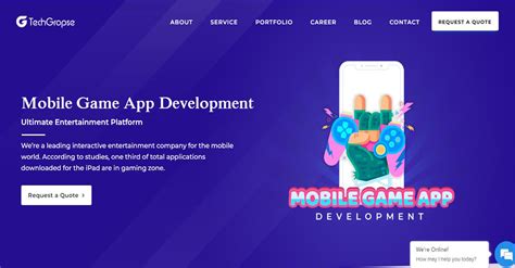 It should understand your premise and should value add to it to give you a visually and technically enticing game. Mobile Game App Development company : TechGropse | Game ...