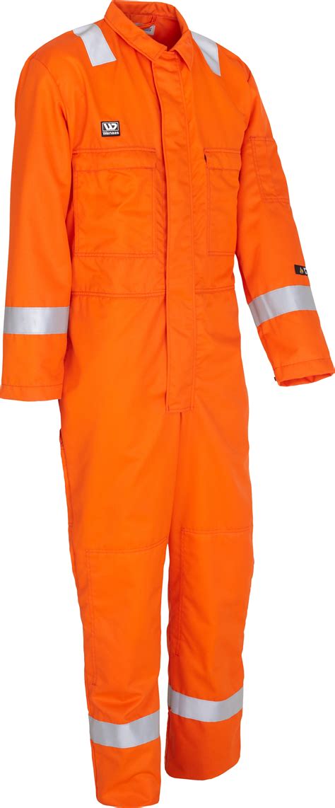 Wenaas Men Fr Coverall Kneepad Pockets Fire Resistant Overall Hi Vis