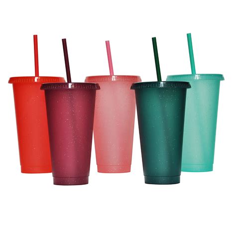 Tumbler With Straw And Lid Water Bottle Iced Coffee Travel Mug Cup