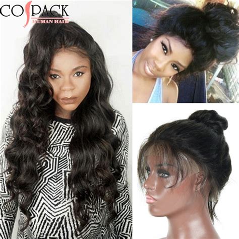 Unprocessed Virgin Brazilian Lace Front Wigs Glueless Full Lace Human Hair Wigs Top Quality 130