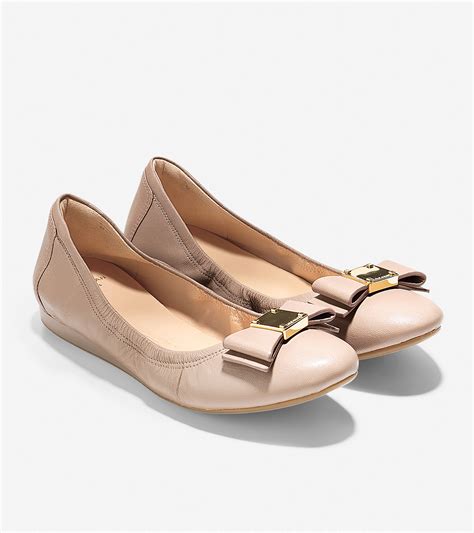 Womens Tali Bow Ballet Flats In Maple Sugar Cole Haan