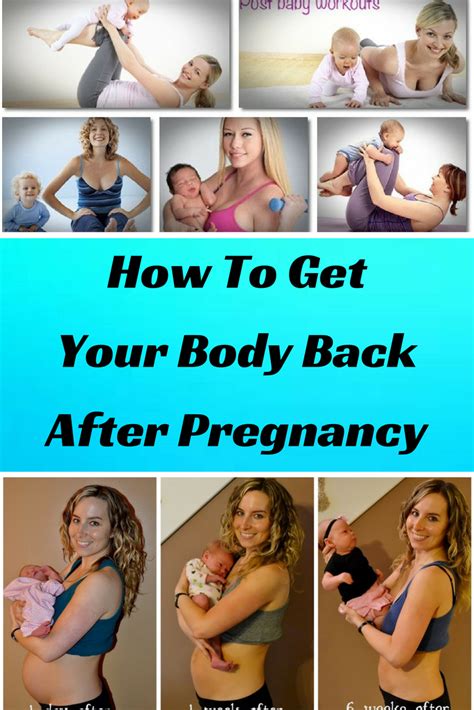 Weight Loss Fitness And Lifestyle Tips For Men And Women How To Get Your Body Back After Pregnancy