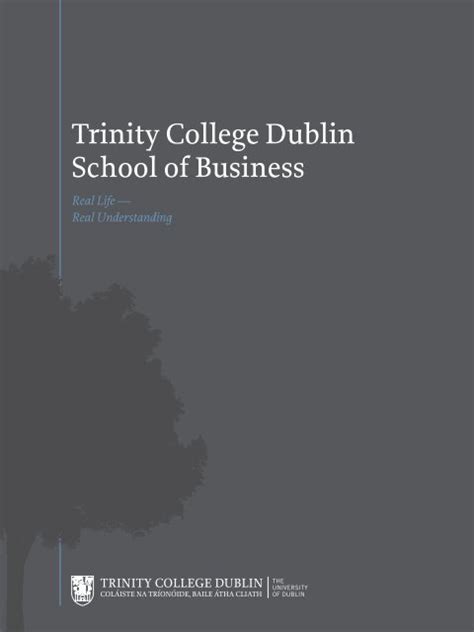 campaign booklet trinity college dublin
