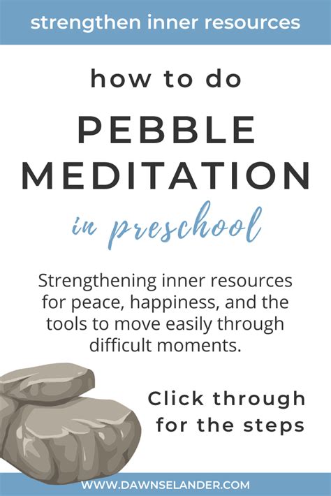 Pebble Meditation For Kids Happiness In Four Pebbles