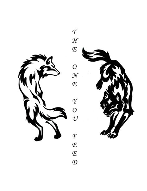 Tale Of Two Wolves Tattoo Massageeasthartfordct