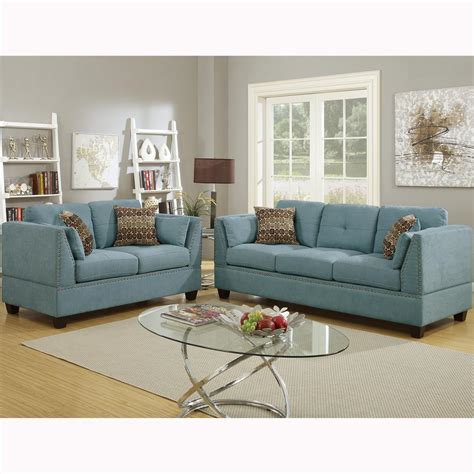 American furniture warehouse carries the largest selection in contemporary to traditional living room furniture at small prices. Venetian Worldwide Abruzzo 2-Piece Hydra Blue Velvet Sofa Set-VENE-F6918 - The Home Depot