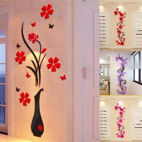 Buy Diy 3d Acrylic Crystal Wall Stickers Living Room Bedroom Tv Background Home Hotpkpprd At