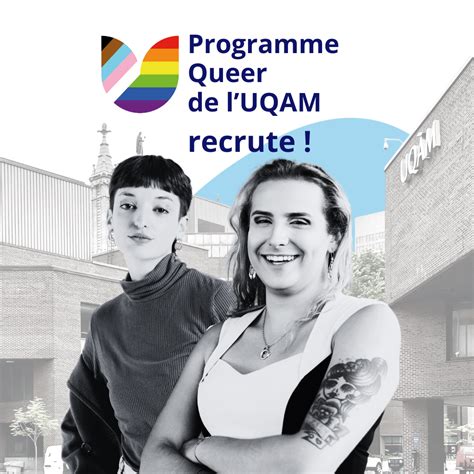 Programme Queer De L Uqam La Recherche De B N Voles Pour Son Volet D Accompagnement Bureau