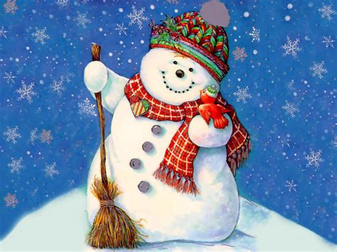 Christmas Snowman Wallpaper 1600x1200 26328
