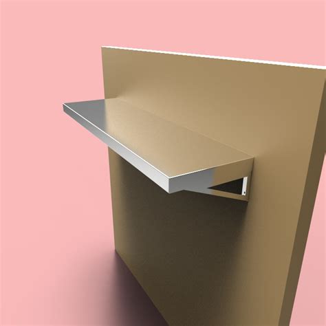Optional diamond plate texture is also available. Stainless Steel Shelves (SH1 design) | Custom Metal Home