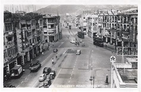Transpress Nz Traffic In Hennessy Road Hong Kong Early 1950s