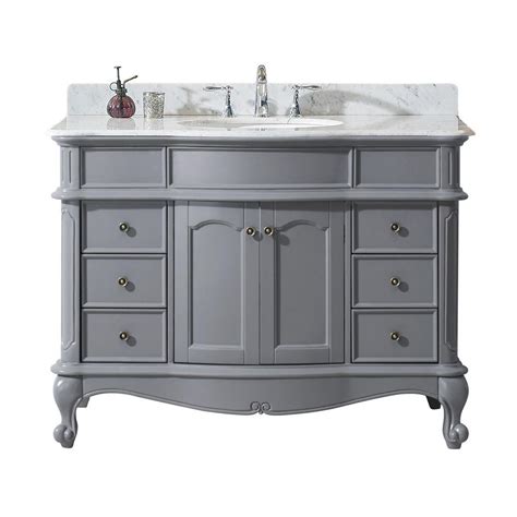 You can also choose from many sizes, such as a 38 in. Virtu USA Norhaven 49 in. W Bath Vanity in Gray with ...