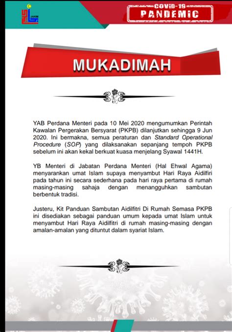 Siri panduan ibadah ;, 1. JAKIM: Kit Panduan Solat Sunat Aidilfitri Di Rumah, Teks ...