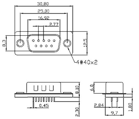 Rs232 Connector Pinout Circuit And Datasheet