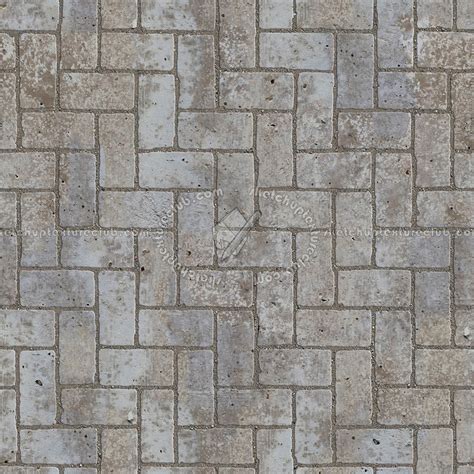 Concrete Paving Herringbone Outdoor Texture Seamless 05863