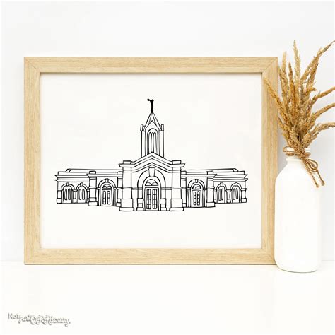 Fort Collins Colorado Temple Lds Latter Day Saint Wall Art Etsy