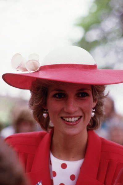 Diana Princess Of Wales Wearing The Uniform Of The British Red Cross