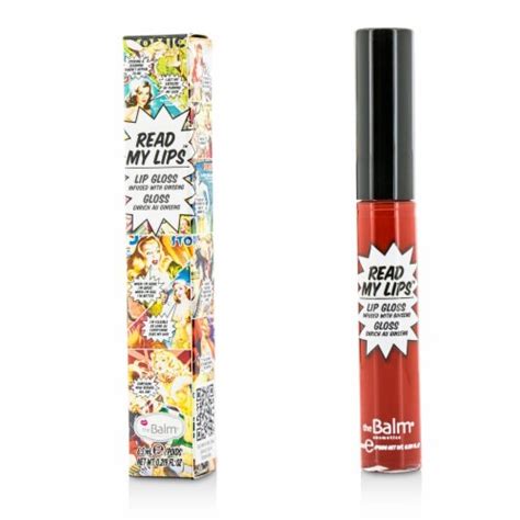 thebalm read my lips lip gloss infused with ginseng wow 6ml 0 219oz 6ml 0 219oz kroger