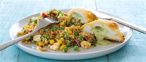 Next time you cook up a chicken breast, try stuffing it with your favorite flavors — caprese, fajita, greek, and more. Chicken Breast Stuffed with Creamy Basil Pesto and ...