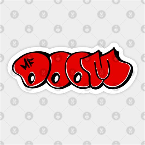 Mf Doom Logo Mf Doom Sticker Teepublic