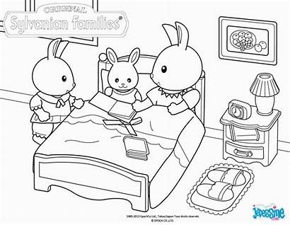 Calico Critters Coloring Sylvanian Pages Families Printable