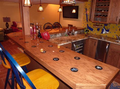 The basement bar is the place for fun in the north loop. Sports Themed Bar - Eclectic - Basement - St Louis - by C ...
