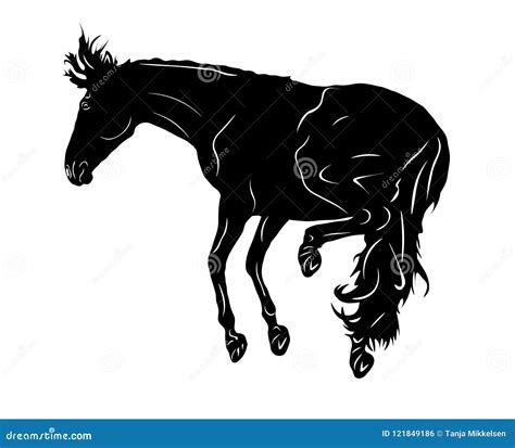 Horses Kicking Stock Illustration Illustration Of Illustration 121849186