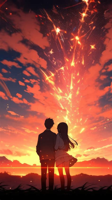 Anime Couple Anime Girl Anime Boy Artist Artwork Digital Art Hd
