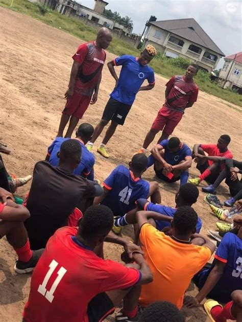 Samuel Chukwueze Trains With Superstars Academy In Uyo Akwa Ibom State