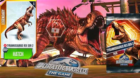 Trex Gen 2 Pack Unlock Trex Gen 2 Jurassic World The Game Youtube