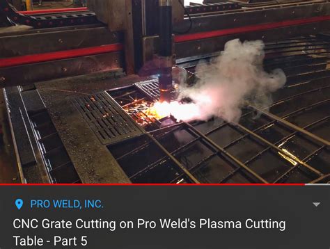Pro Weld Inc Metal Cutting With Cnc Plasma Cutting Water Table