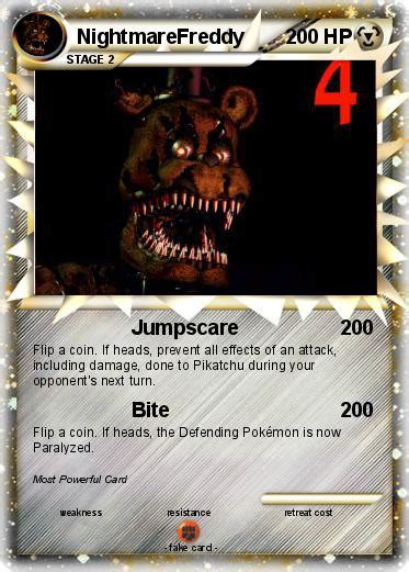 Pokémon Nightmarefreddy Jumpscare My Pokemon Card