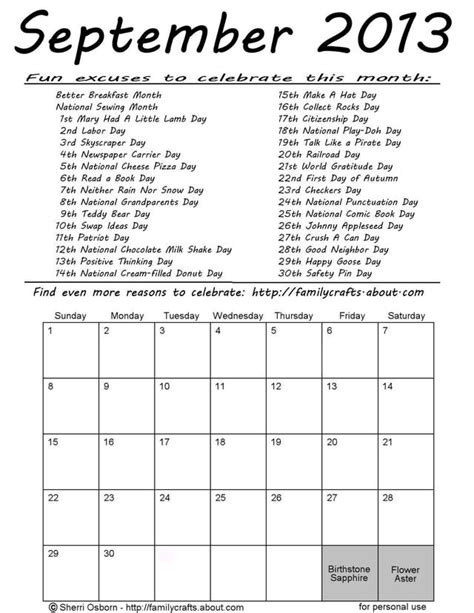 Calendar Of National Days Calendar Template 2021