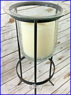 Maybe you would like to learn more about one of these? Wrought Iron & Glass Metal Floor Candle Plant Stand Candle ...