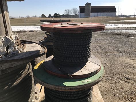 Assorted Spools Of Cable Michels Equipment Sales