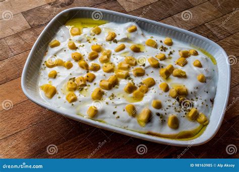 Turkish Appetizer Yogurt With Corn Stock Image Image Of Appetizer
