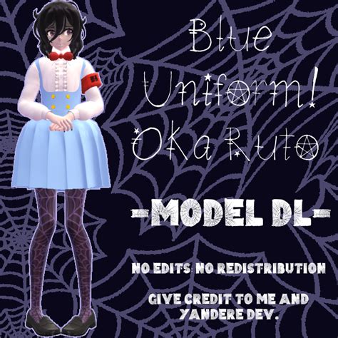 Mmd X Yan Sim Blue Uniform Oka Dl By Invaderika On Deviantart