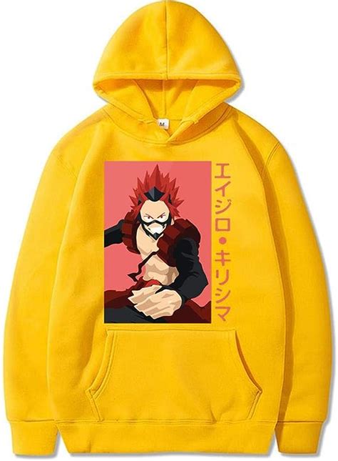 Suéter De Anime My Hero Academia Sudadera Kirishima Hoodies Streetwear