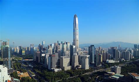 Shenzhen China The Pingan Finance Center Reaches Its Peak 1597 ×